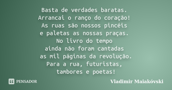 Longo poema 'Sobre Isto', de Vladimir Maiakovski, ganha tradução